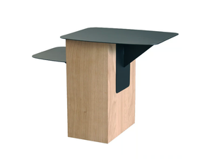 GRAFIT L - Oak side table _ RADAR INTERIOR